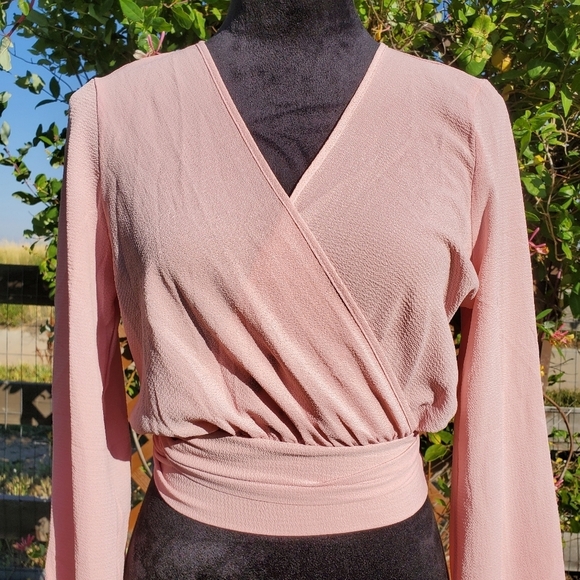 Fashion Nova Little White Lies Top - Mauve - Women's Size Small - NWOT - Picture 9 of 16